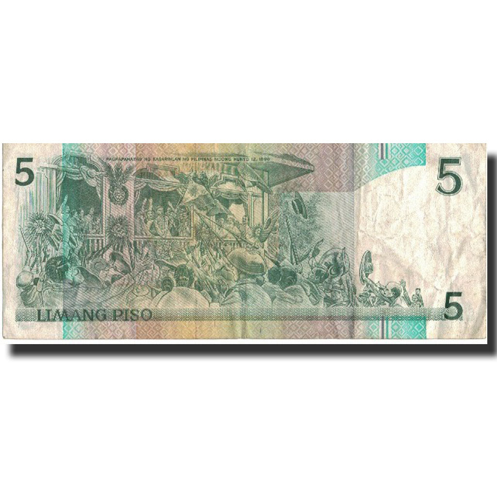 Banknote, Philippines, 5 Piso, 1991, 1991, KM:179, VF(30-35)