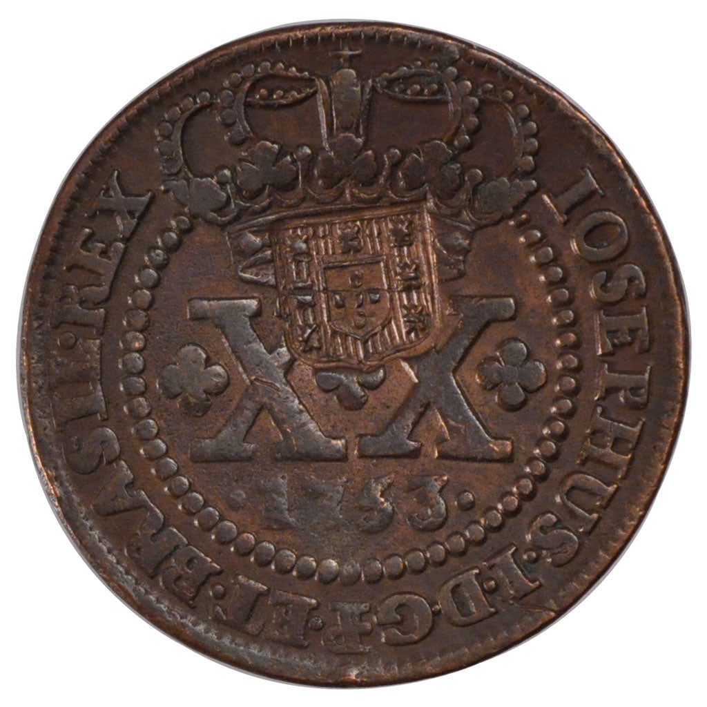 BRAZIL, 40 Reis, 1809, KM #280.1, AU(50-53), Copper, 14.51