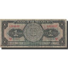 Banknote, Mexico, 1 Peso, 1958, 1958-08-20, KM:59d, VF(20-25)