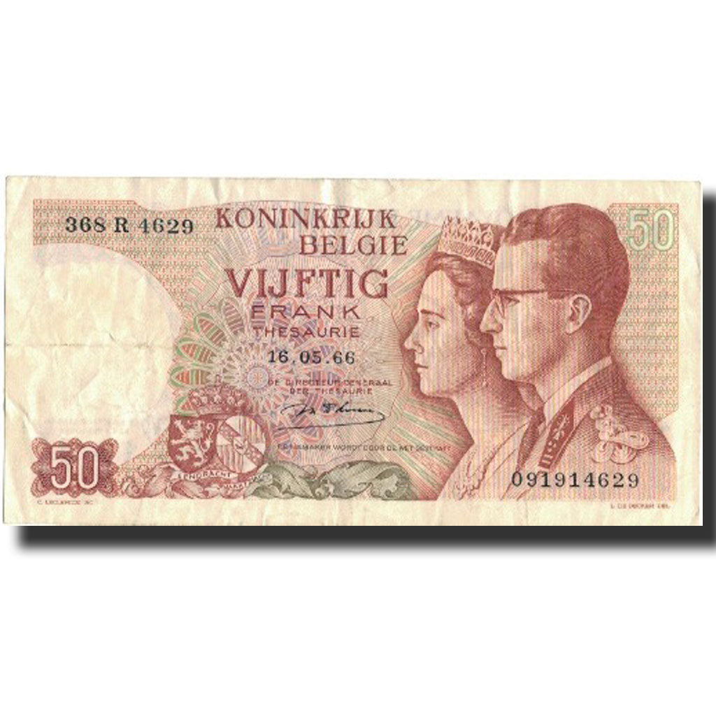 Banknote, Belgium, 50 Francs, 1966, 1966-05-16, KM:139, EF(40-45)