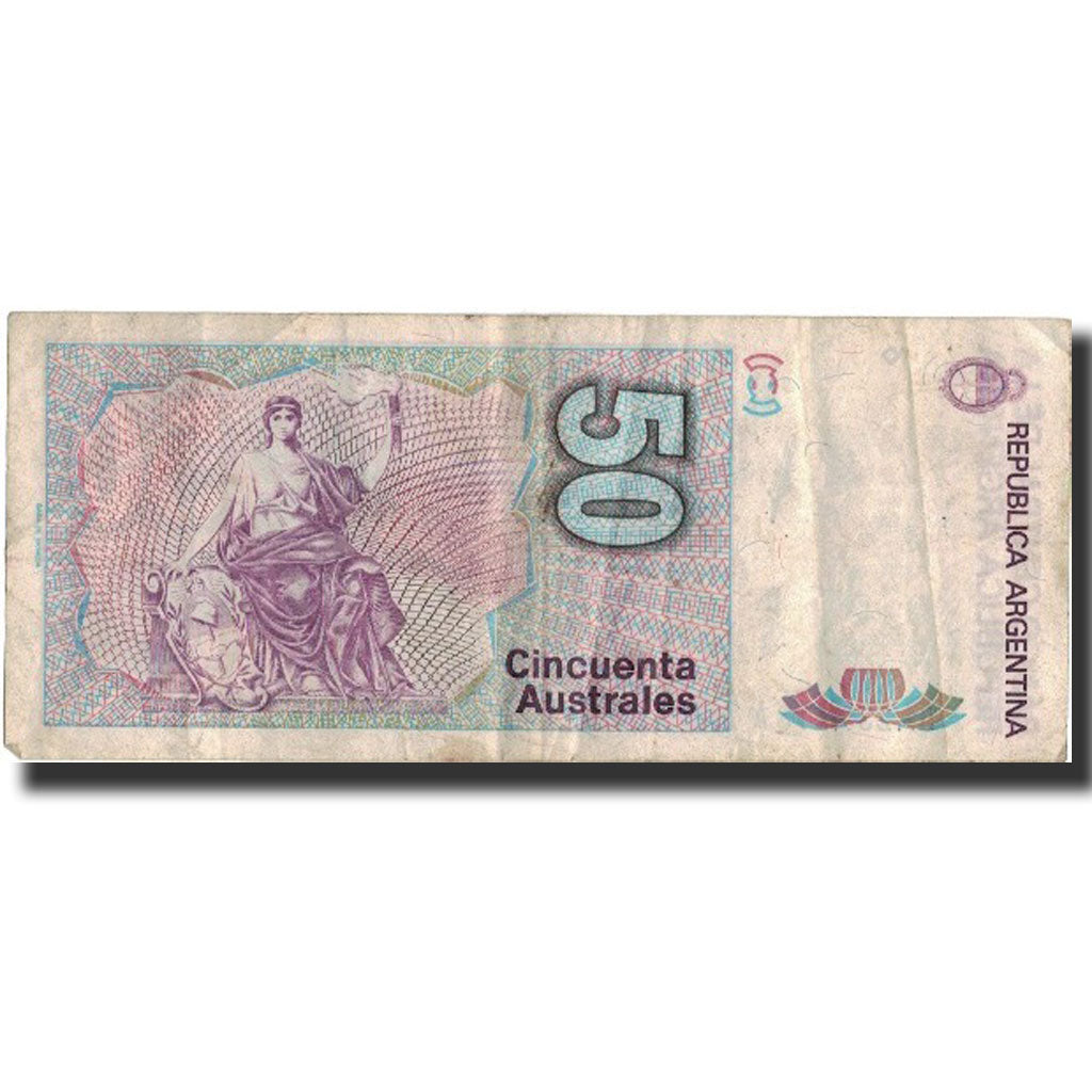 Banconote, Argentina, 50 Australes, Undated (1986-89), Undated, KM:326b, BB