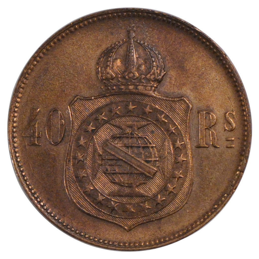 Brésil, Pierre II, 40 Reis