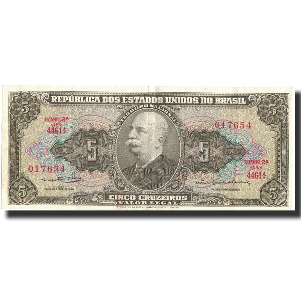 Banconote, Brasile, 5 Cruzeiros, Undated (1962-64), Undated, KM:176c, BB+