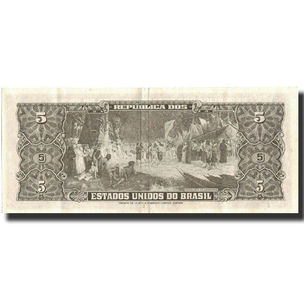 Banconote, Brasile, 5 Cruzeiros, Undated (1962-64), Undated, KM:176c, BB+