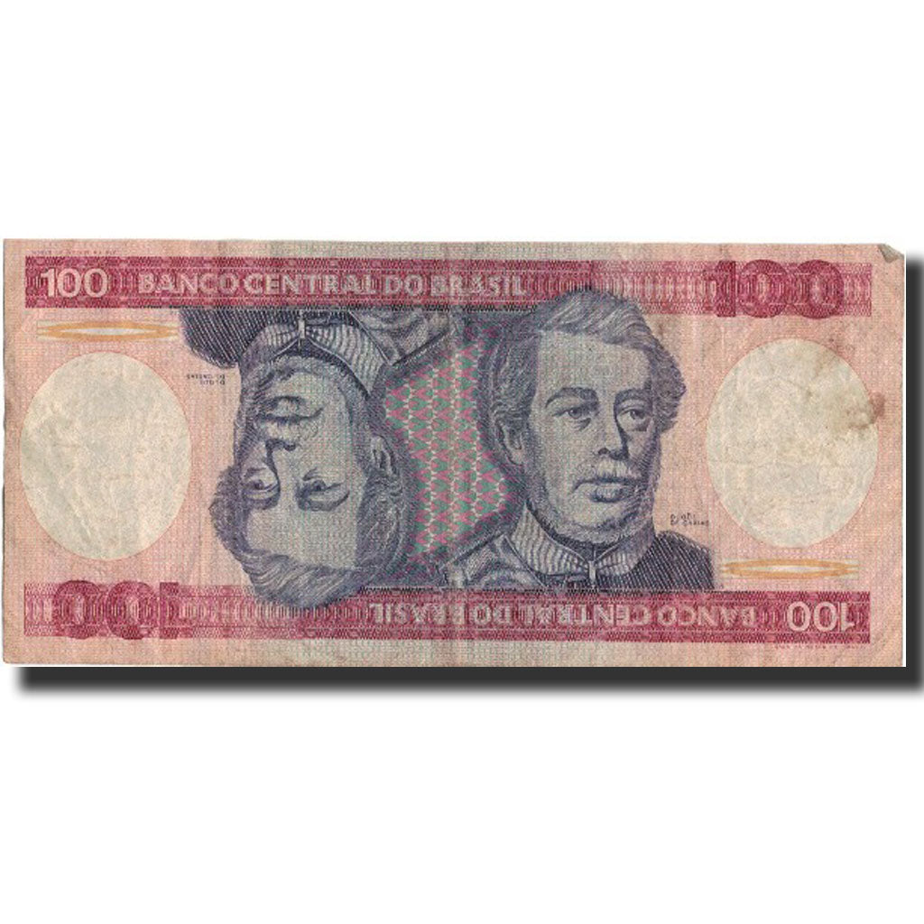 Banconote, Brasile, 100 Cruzeiros, Undated (1981-84), Undated, KM:198b, MB