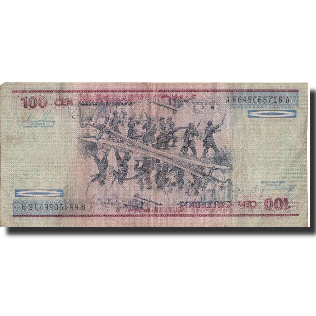 Banconote, Brasile, 100 Cruzeiros, Undated (1981-84), Undated, KM:198b, MB