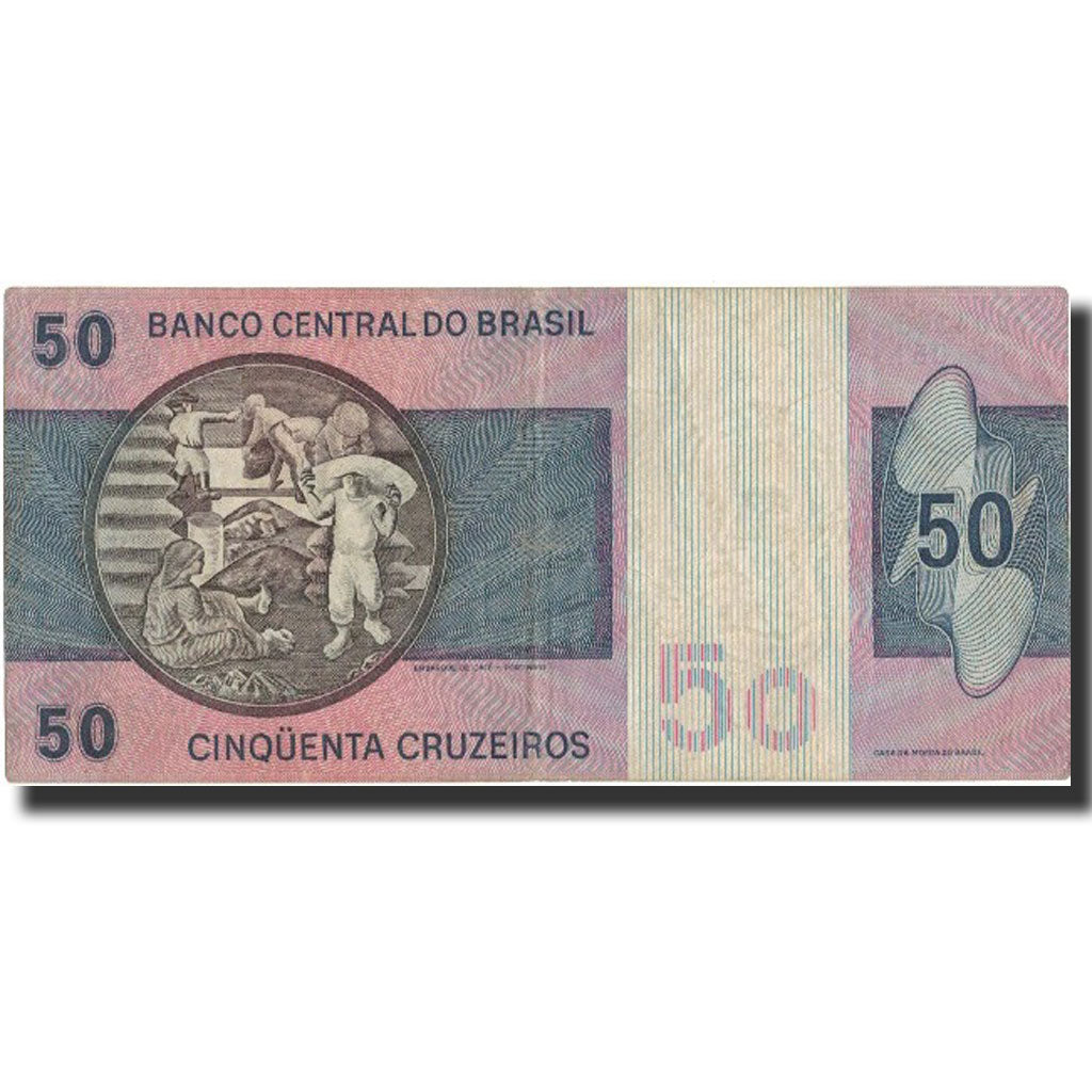 Geldschein, Brasilien, 50 Cruzeiros, 1980, 1980, KM:194c, SS