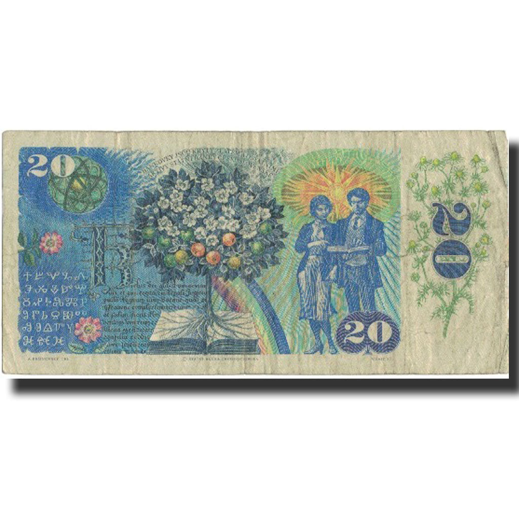 Banknote, Slovakia, 20 Korun, undated 1993 old date 1988, Undated, KM:15