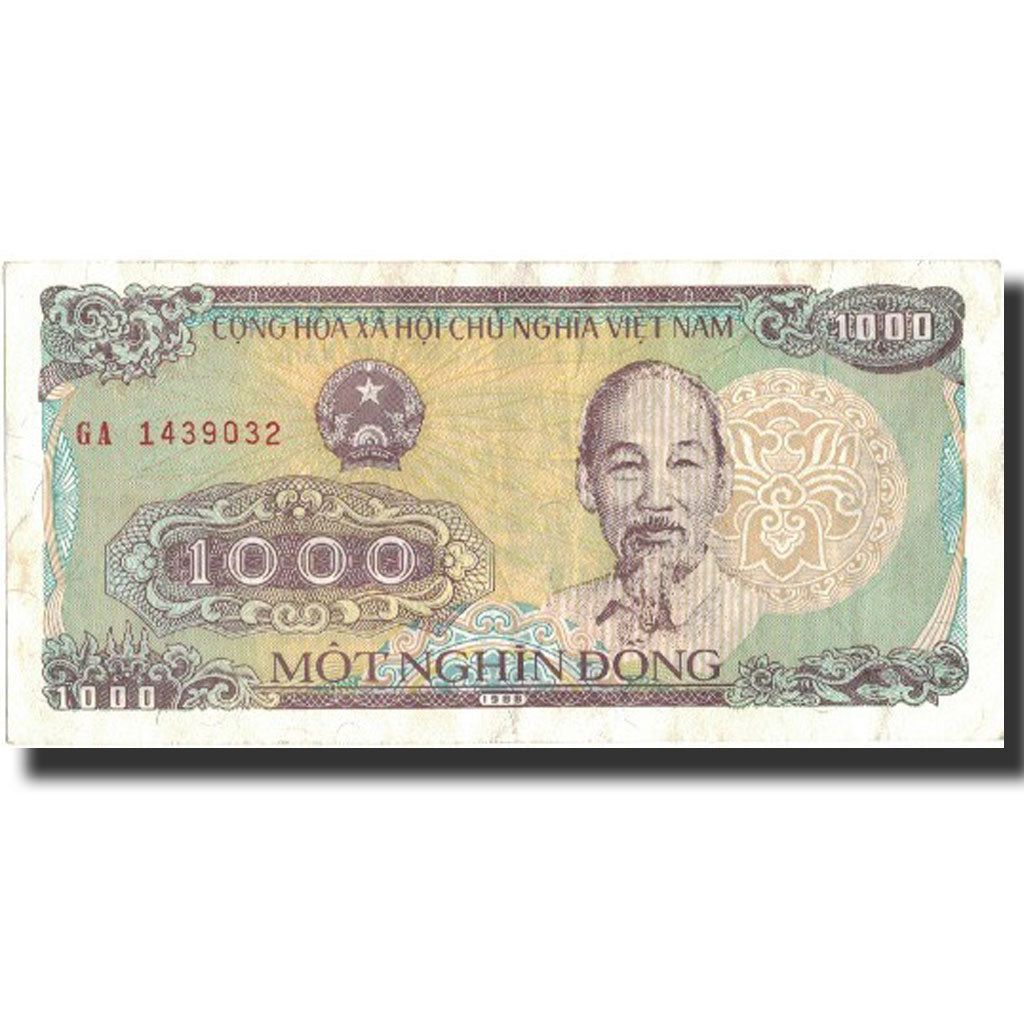 Billet, Viet Nam, 1000 D<ox>ng, 1988, 1988, KM:106a, TTB