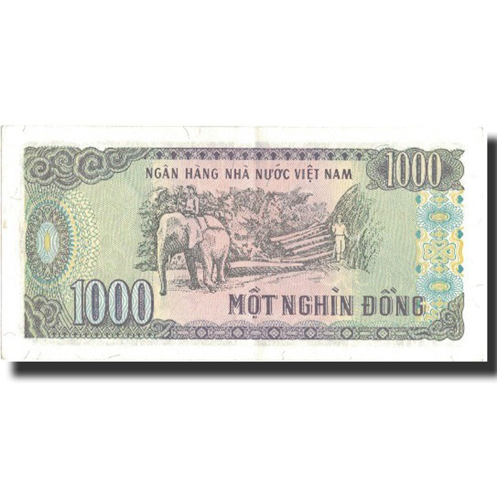 Banknot, Wietnam, 1000 D<ox>ng, 1988, 1988, KM:106a, UNC(60-62)