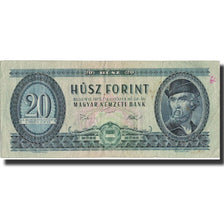 Banknote, Hungary, 20 Forint, 1992, 1975-10-28, KM:169f, VF(30-35)