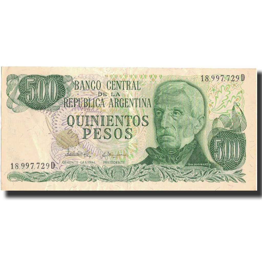 Billet, Argentine, 500 Pesos, Undated (1977-82), Undated, KM:303a, TTB