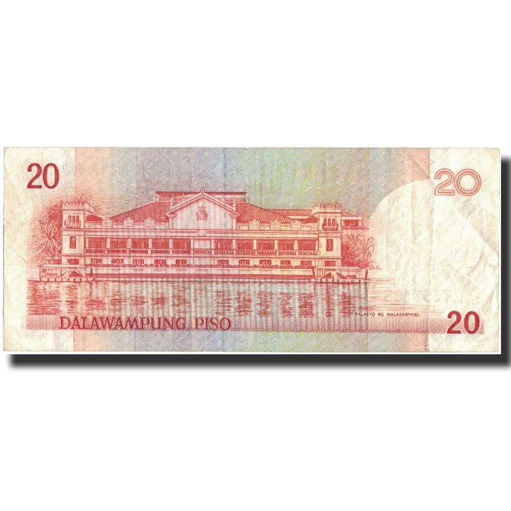 Banknote, Philippines, 20 Piso, undated (1986-94), Undated, KM:170b, EF(40-45)
