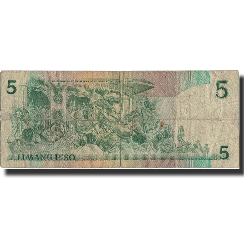 Banknote, Philippines, 5 Piso, 1987, 1987-10-18, KM:176a, EF(40-45)