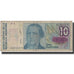 Banconote, Argentina, 10 Australes, 1989, Undated (1985-1989), KM:325a, MB+