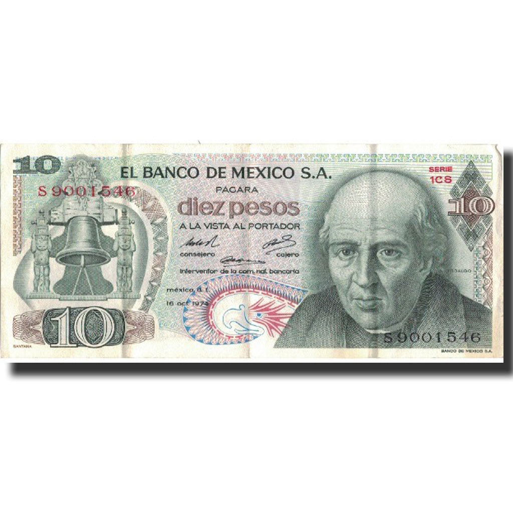 Banknote, Mexico, 10 Pesos, 1974, 1974-10-16, KM:63g, VG(8-10)