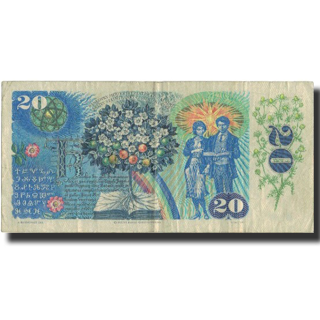 Billete, 20 Korun, 1988, Checoslovaquia, 1988, KM:95, BC+