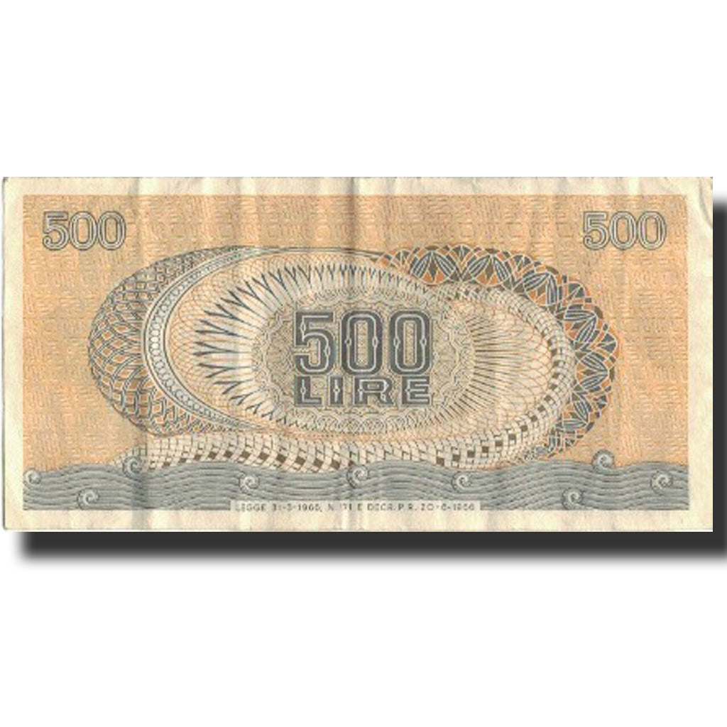Banknote, Italy, 500 Lire, 1966, 1966-06-20, KM:93a, VF(30-35)