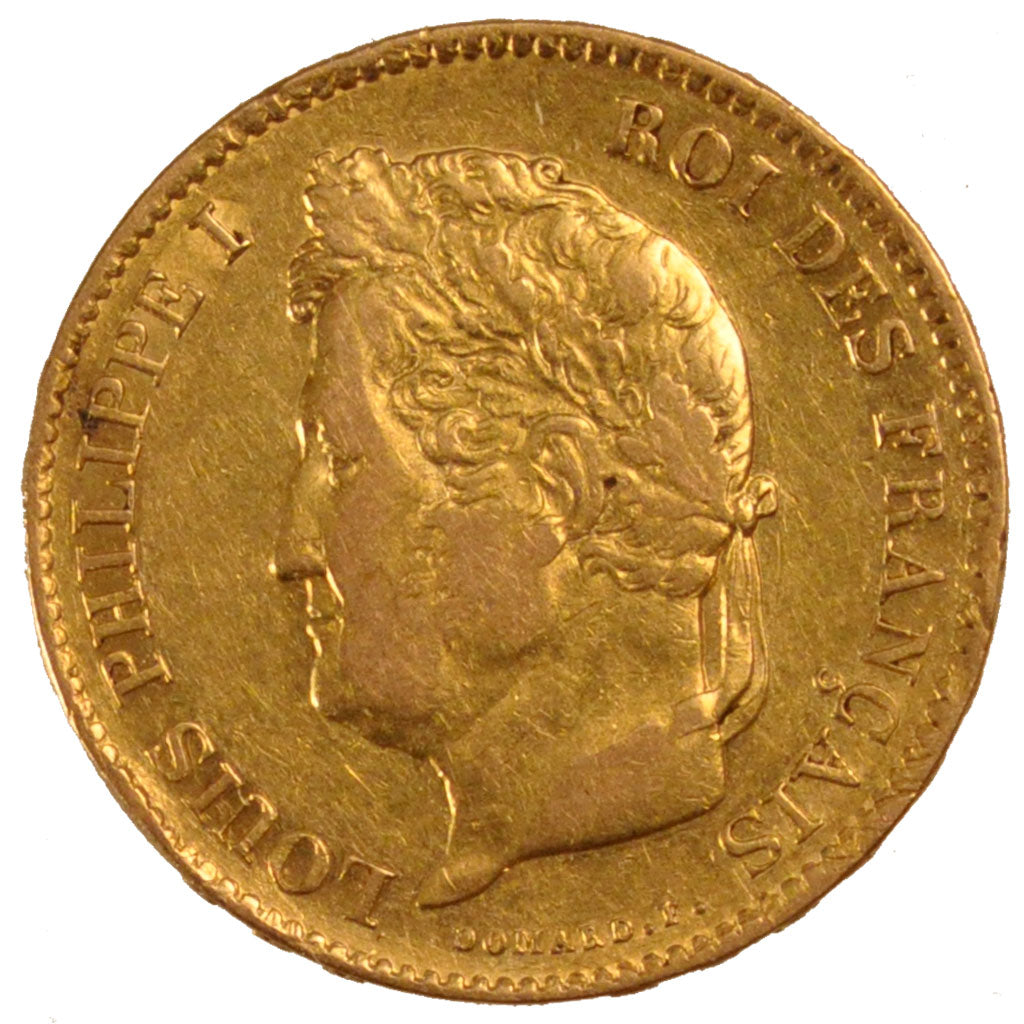 FRANCE, Louis-Philippe, 40 Francs, 1836, Paris, KM #747.1, EF(40-45), Gold,...