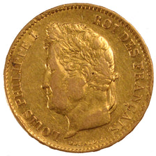 FRANCE, Louis-Philippe, 40 Francs, 1836, Paris, KM #747.1, EF(40-45), Gold,...