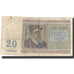 Billete, 20 Francs, 1966, Bélgica, 1966-04-03, KM:132b, BC
