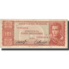 Banknot, Bolivia, 50 Pesos Bolivianos, 1962, 1962-07-13, KM:156a, EF(40-45)