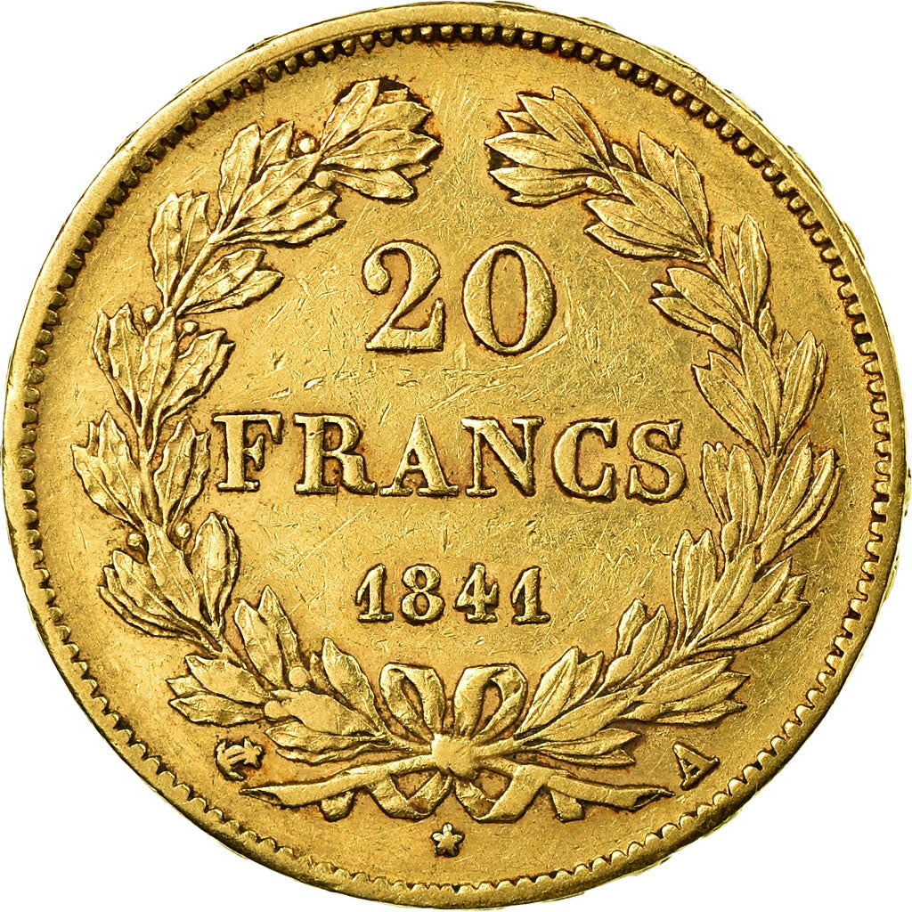 Münze, Frankreich, Louis-Philippe, 20 Francs, 1841, Paris, SS, Gold, KM:750.1