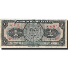 Banknote, Mexico, 1 Peso, 1954, 1954-09-08, KM:56b, VF(30-35)