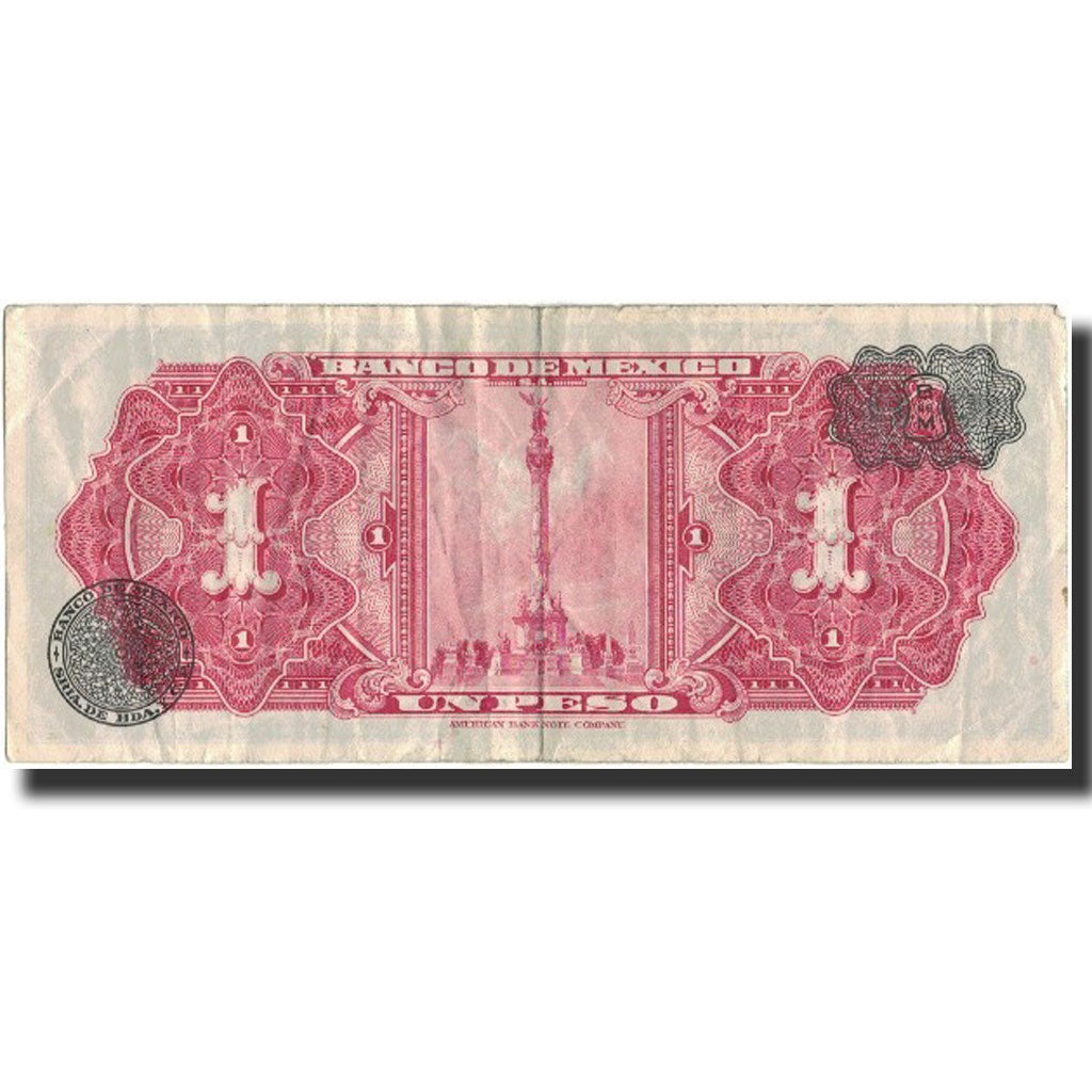 Banknote, Mexico, 1 Peso, 1954, 1954-09-08, KM:56b, VF(30-35)