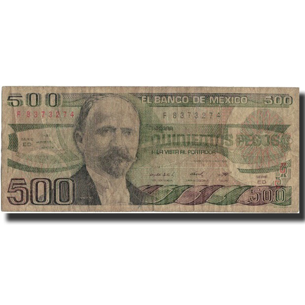 Banknot, Mexico, 500 Pesos, 1984, 1984-08-07, KM:79b, VF(30-35)