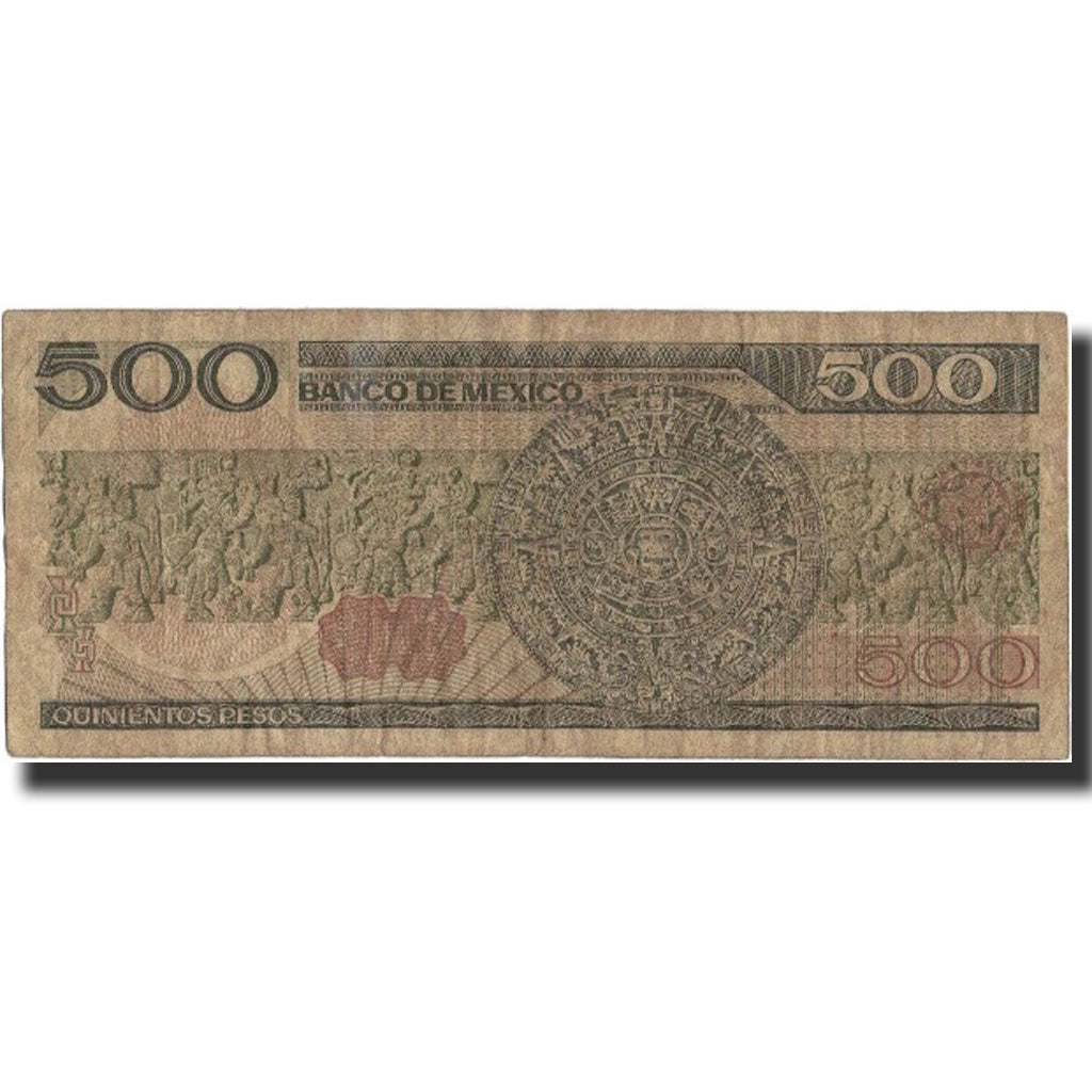 Banknot, Mexico, 500 Pesos, 1984, 1984-08-07, KM:79b, VF(30-35)