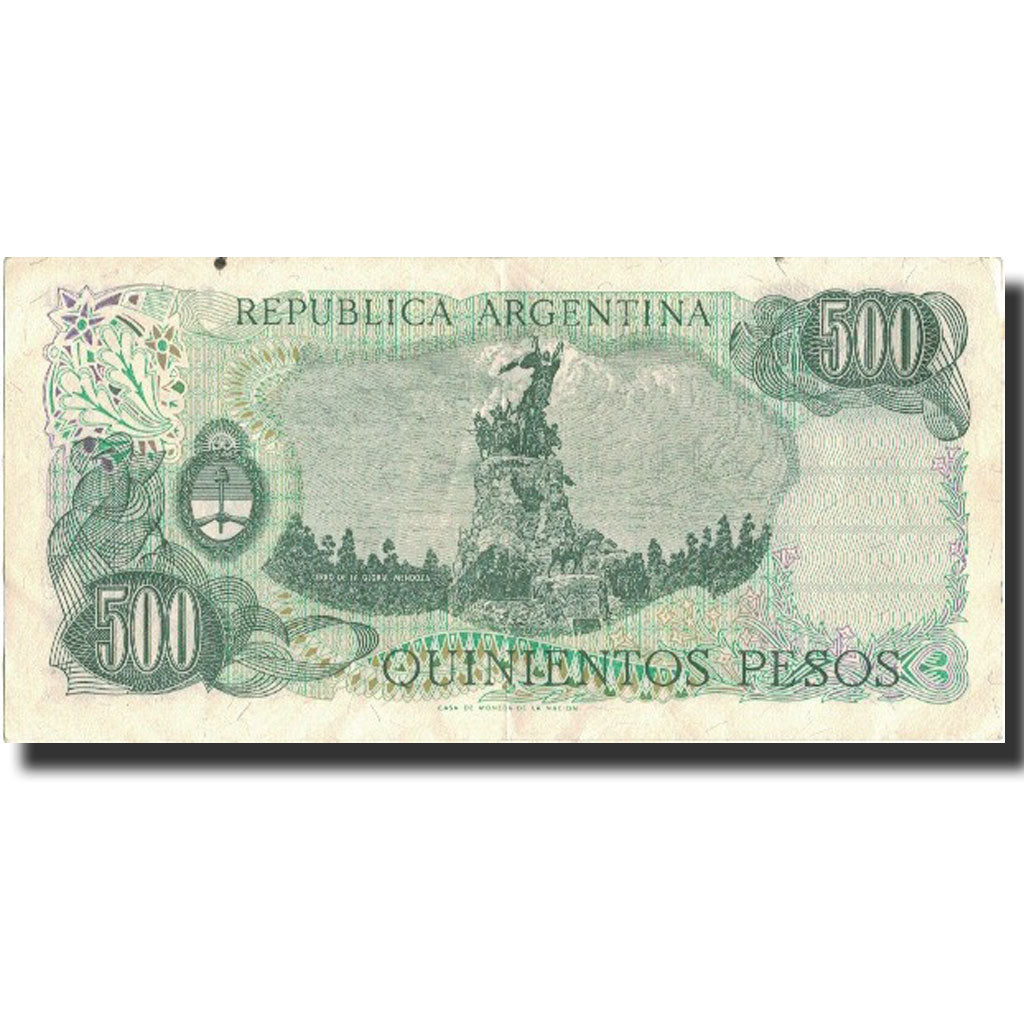 Billet, Argentine, 500 Pesos, Undated (1977-82), Undated, KM:303a, TB+