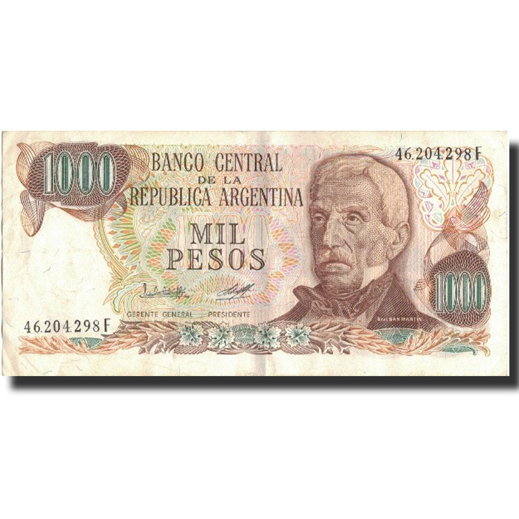 Billet, Argentine, 1000 Pesos, Undated (1976-83), Undated, KM:304a, TTB+