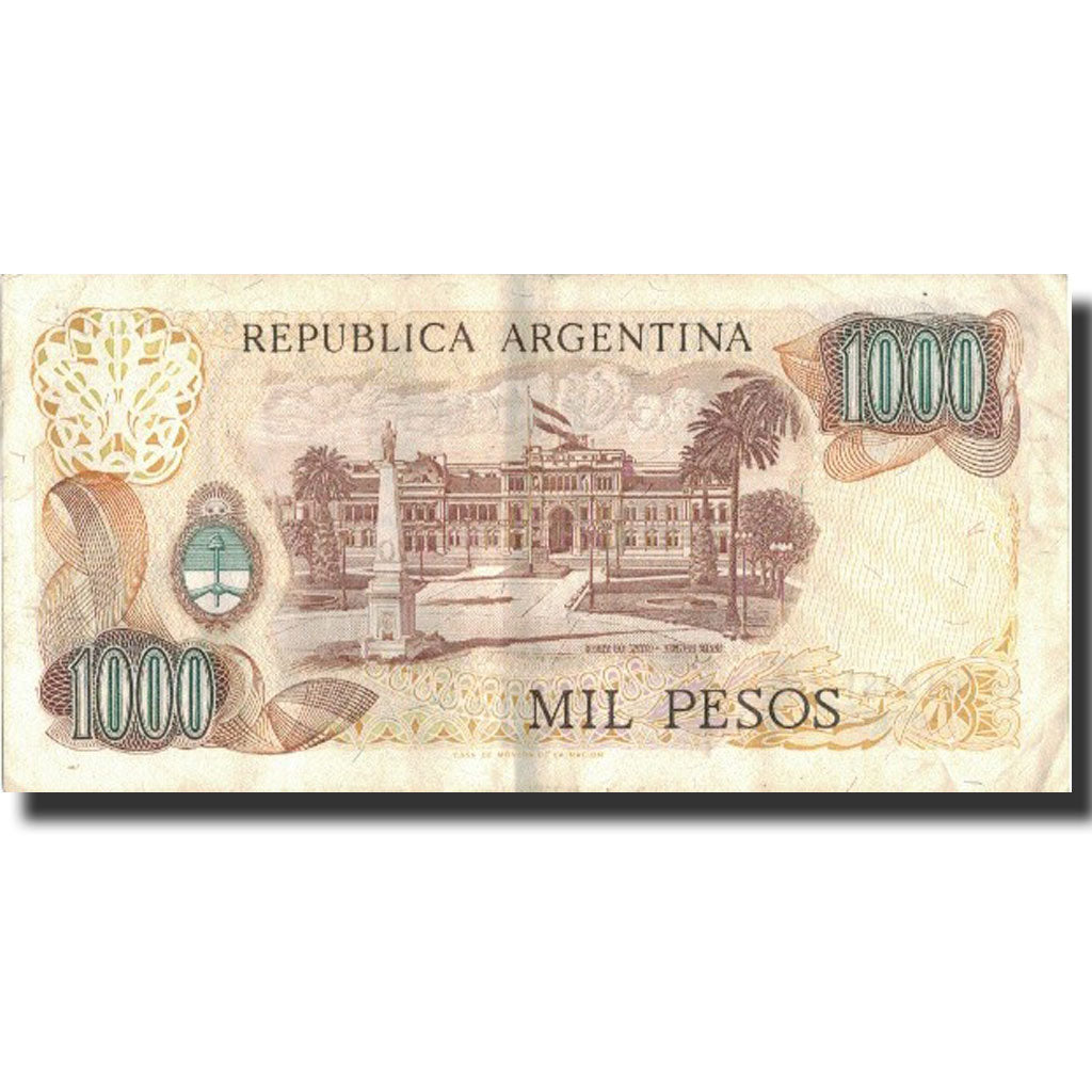 Billet, Argentine, 1000 Pesos, Undated (1976-83), Undated, KM:304a, TTB+