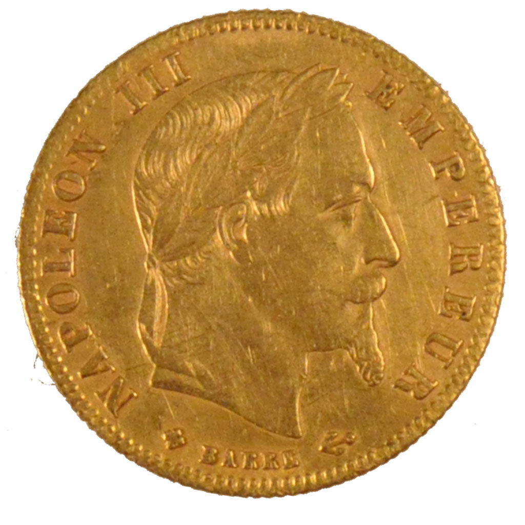 Second Empire, 5 Francs Napoléon III tête laurée