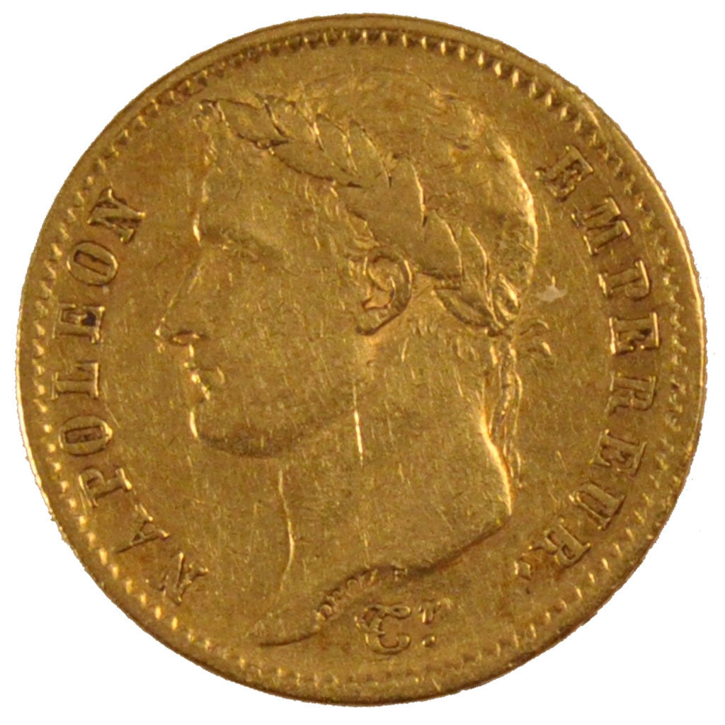 FRANCE, Napoléon I, 20 Francs, 1807, Paris, KM #687.1, EF(40-45), Gold, Gadoury 