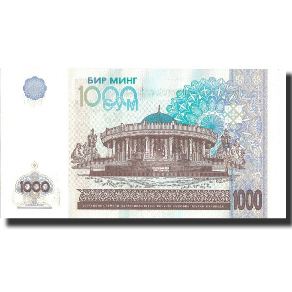 Banknot, Uzbekistan, 1000 Sum, 2001, 2001, KM:82, UNC(65-70)