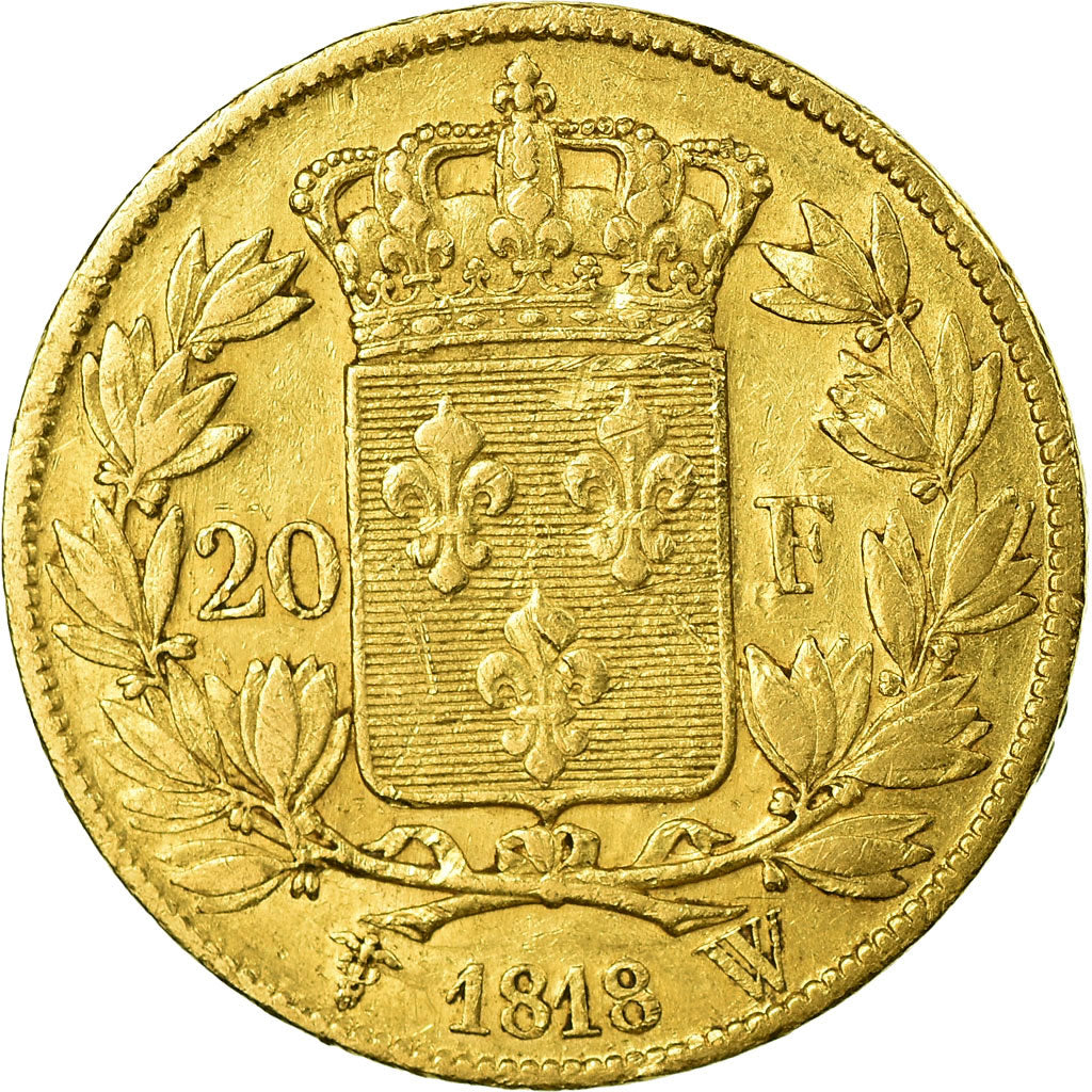 Münze, Frankreich, Louis XVIII, Louis XVIII, 20 Francs, 1818, Lille, SS, Gold