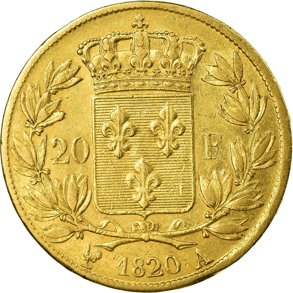 Monnaie, France, Louis XVIII, Louis XVIII, 20 Francs, 1820, Paris, TTB, Or