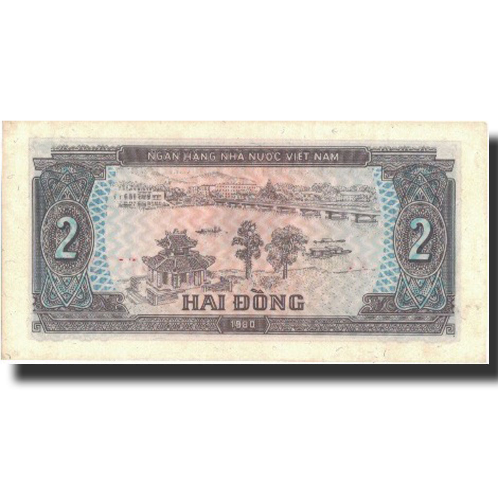 Billete, 2 D<ox>ng, 1980, Vietnam, 1980, KM:85a, EBC+