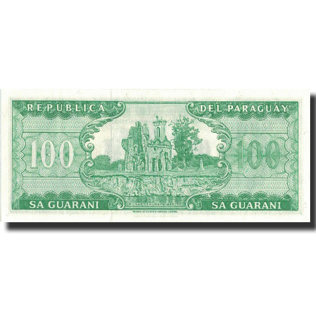 Banknote, Paraguay, 100 Guaranies, L1952, 1952, KM:198a, UNC(65-70)
