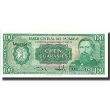 Banknote, Paraguay, 100 Guaranies, L1952, 1952, KM:198a, UNC(65-70)