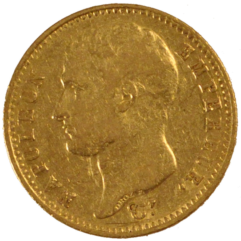 FRANCE, Napoléon I, 20 Francs, 1807, Paris, KM #A687.1, EF(40-45), Gold, Gadoury