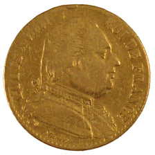 FRANCE, Louis XVIII, 20 Francs, 1815, Lille, KM #706.6, VF(30-35), Gold,...