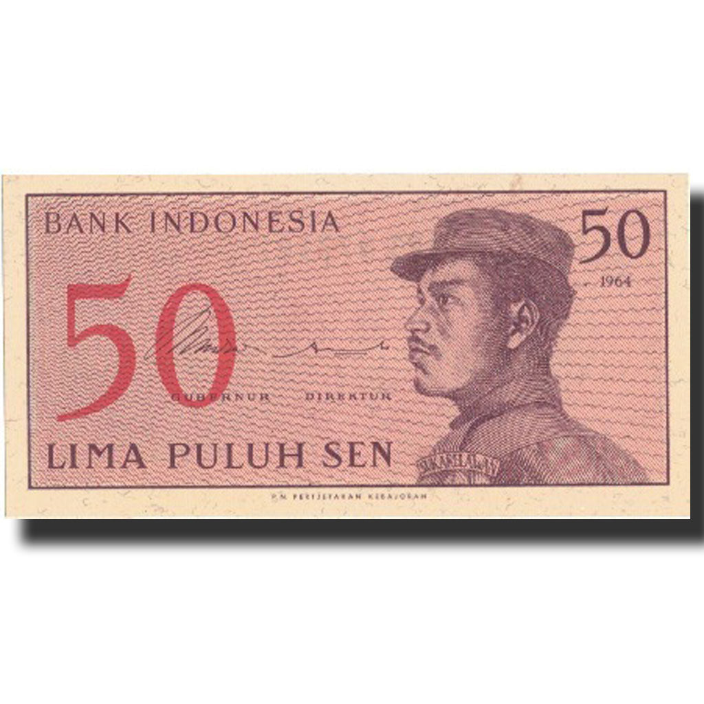 Banconote, Indonesia, 50 Sen, 1964, 1964, KM:94a, SPL
