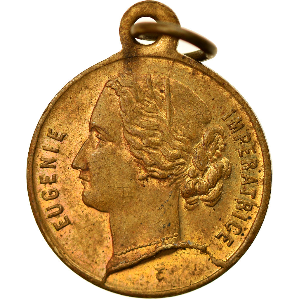France, Medal, Eugénie Impératrice, History, EF(40-45), Copper