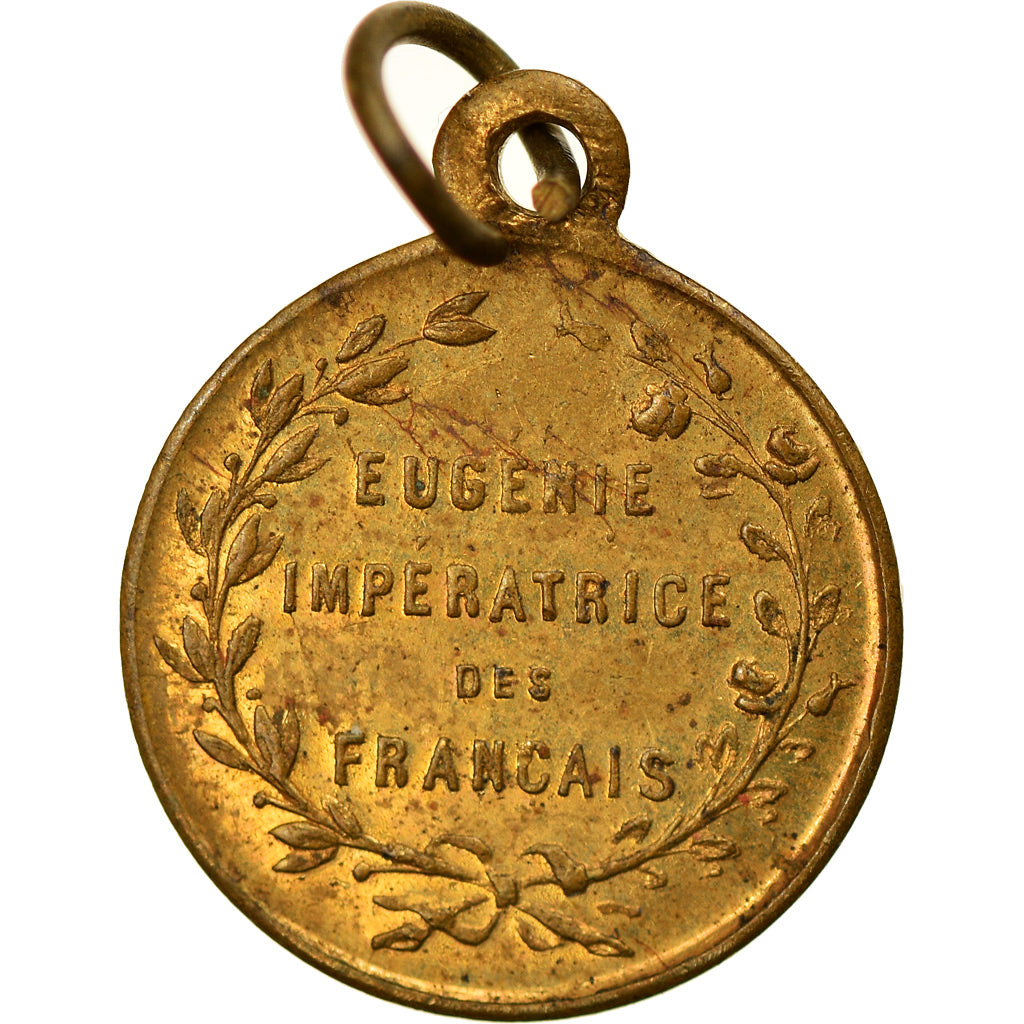 France, Medal, Eugénie Impératrice, History, EF(40-45), Copper