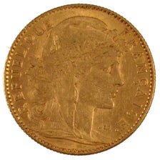 FRANCE, Marianne, 10 Francs, 1906, Paris, KM #846, AU(50-53), Gold, Gadoury...