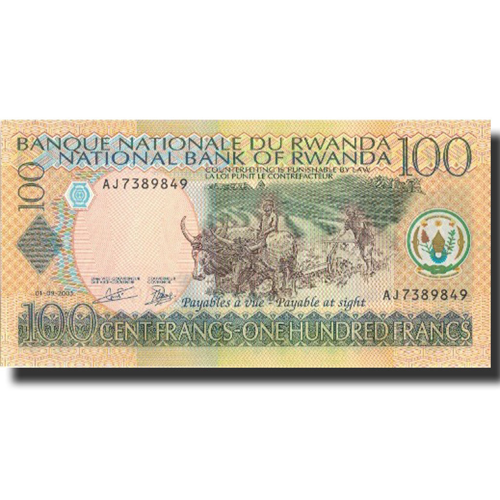 Banconote, Ruanda, 100 Francs, 2003, 2003-09-01, KM:29a, FDS