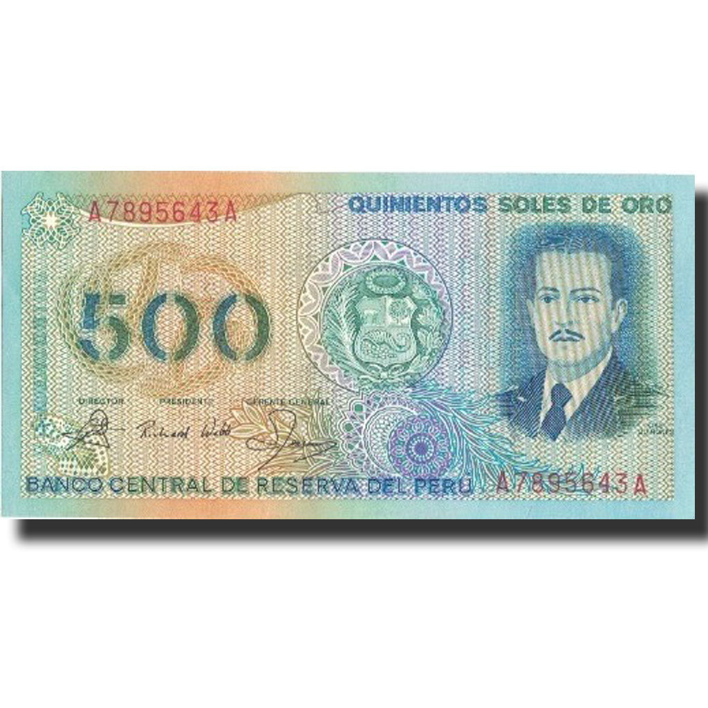 Banknote, Peru, 500 Soles De Oro, 1982, 1982-03-18, KM:125a, UNC(65-70)